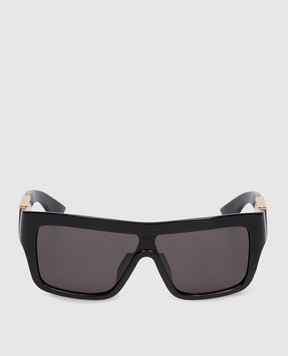 Bottega Veneta Black Injected Aviator Sunglasses 872385VBL80