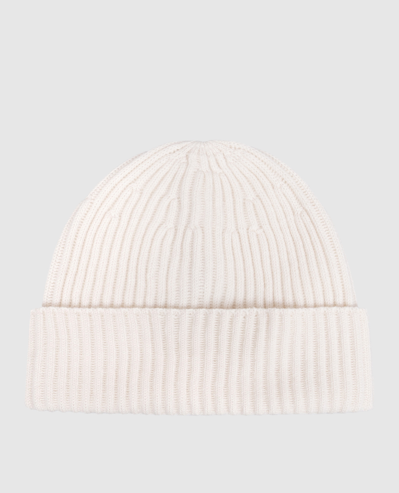 Ivory cashmere hat