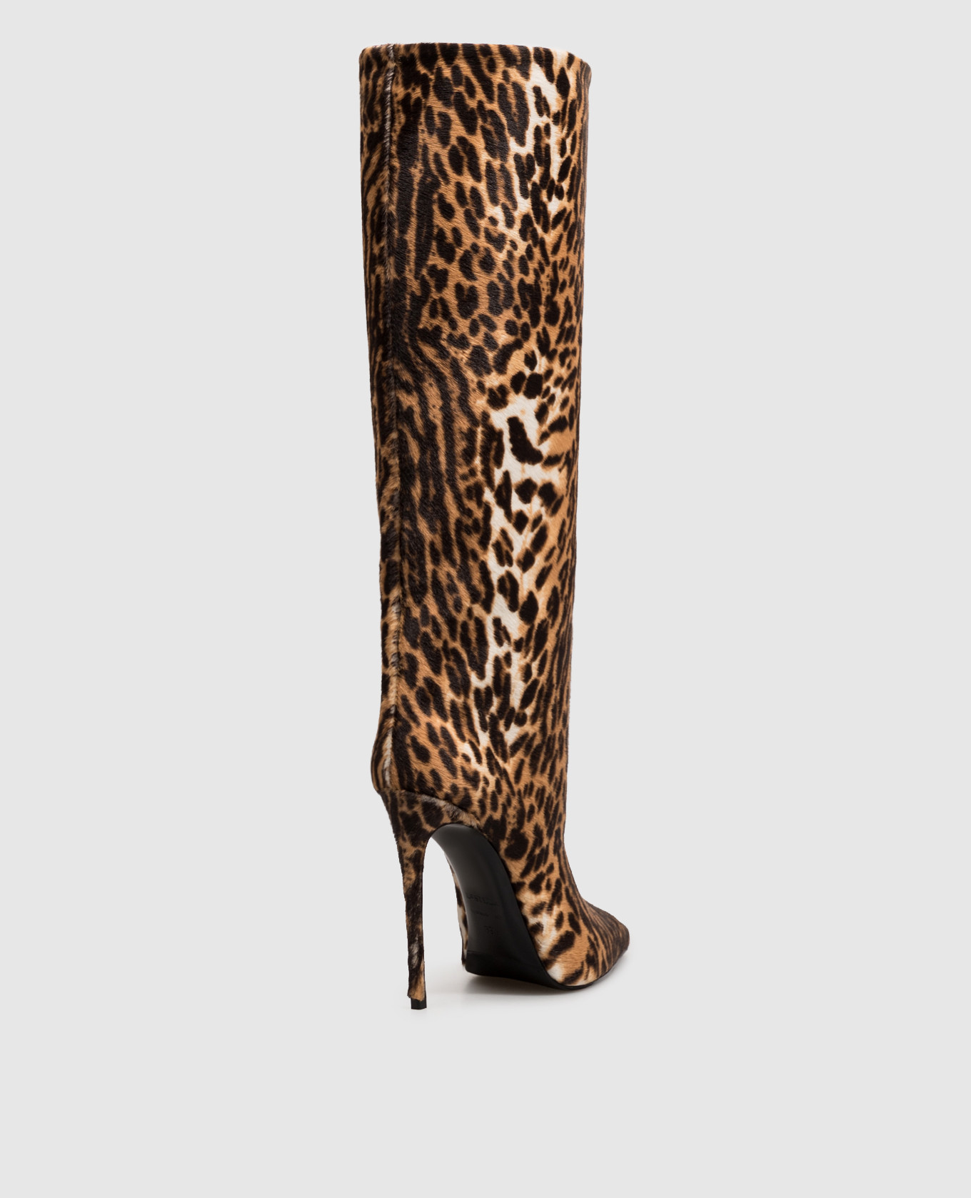 Brown Eva leather boots with print Le Silla 3