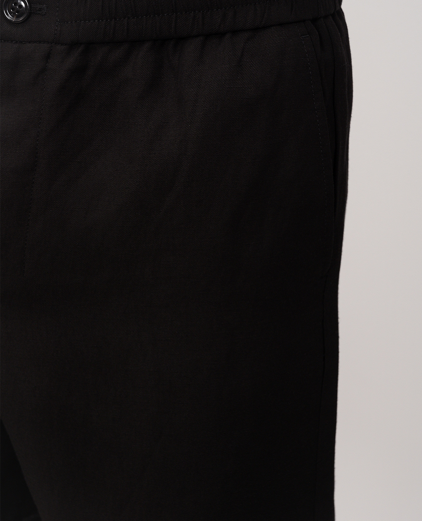Black linen shorts Ami Paris 5