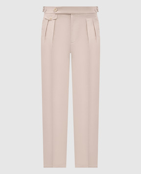 Brunello Cucinelli Beige linen pants MH253M5030