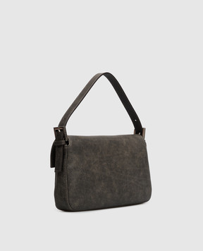 Fendi Vintage-effect Baguette leather bag 8BR850B1FY