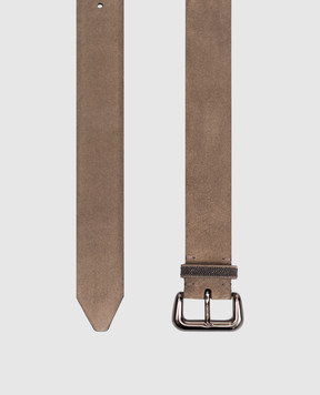 Brunello Cucinelli Brown suede belt M0DELC33IP