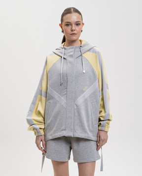 The Attico Grey melange sports jacket 260WCB00110JJF007AA