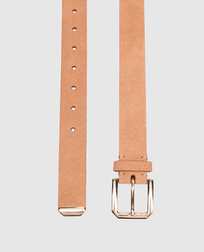 Brunello Cucinelli Brown suede belt MAUGP317