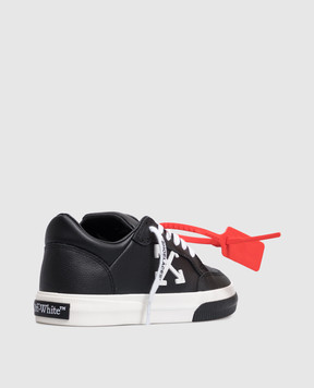 Off-White Black leather Vulcanized sneakers W288C9L002