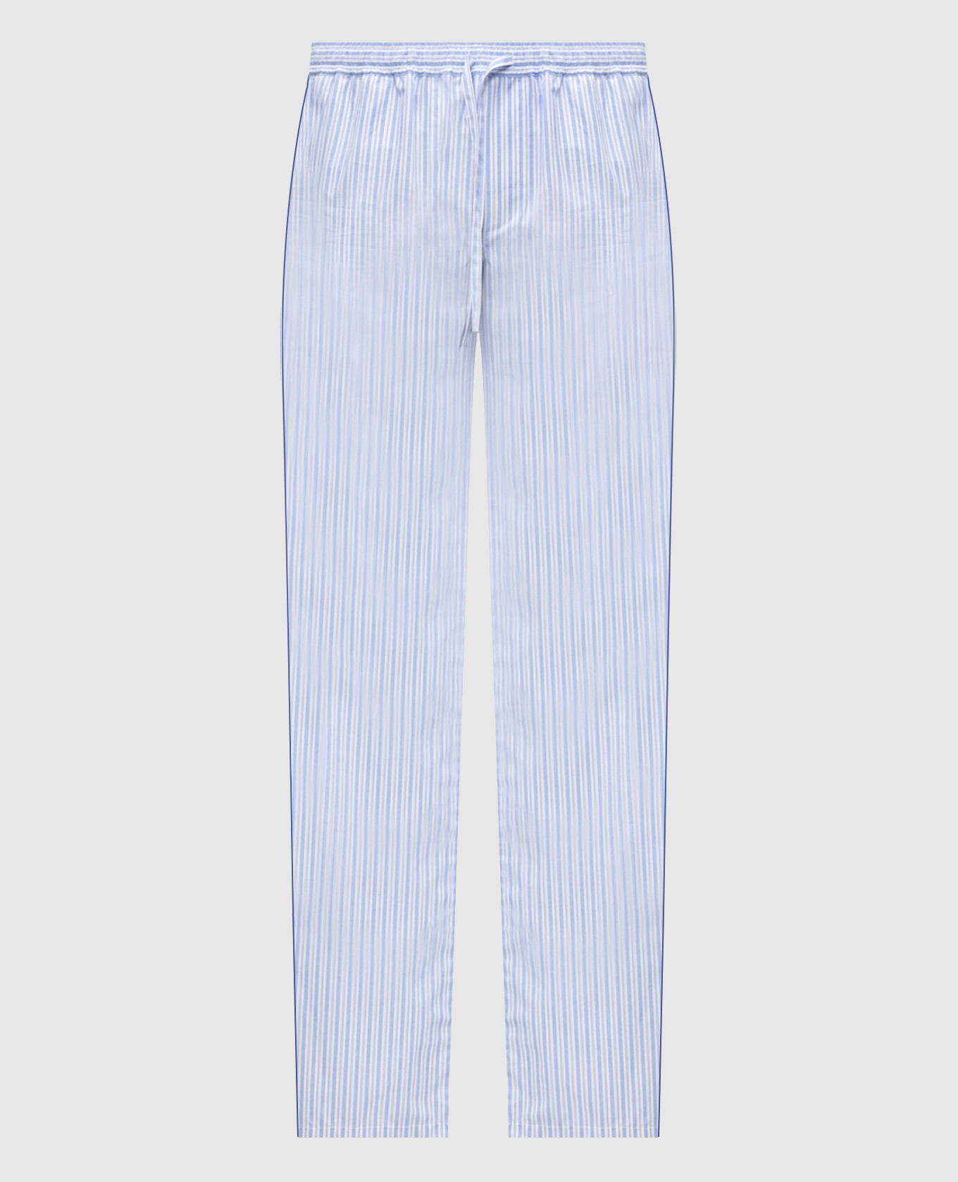 Pantalon de pyjama à rayures bleues