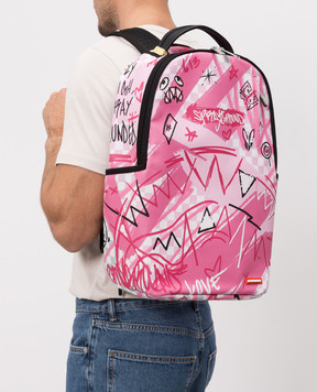Sprayground Children's pink backpack BROKEN HEARTS 910B8672NSZ