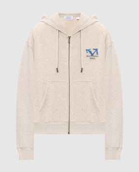 Off-White Half Arrow grey melange sports jacket 44MBE02EF26F002