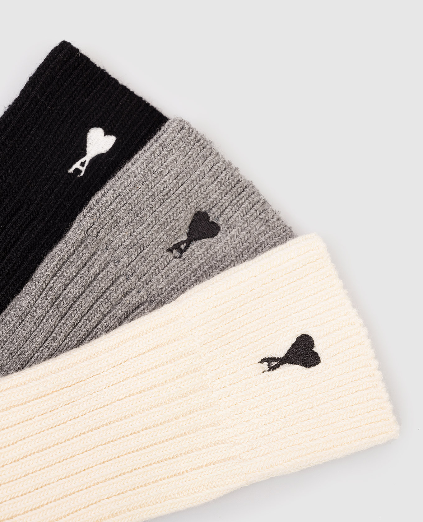 

Set of socks with Ami de Coeur embroidered logo Ami Paris, White