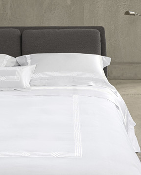 Fazzini SERBELLONI white bed linen set with embroidery SRBCOCO240X220QA