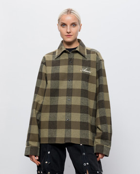 AMIRI Green checkered shirt AM426SH063