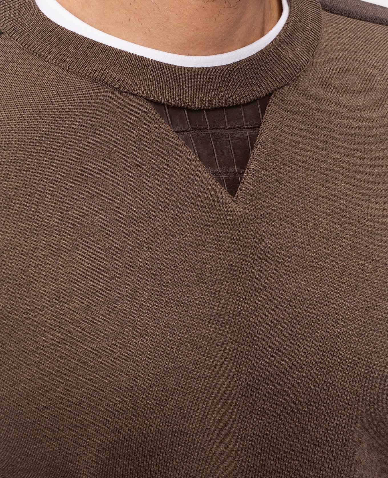 

Brown wool and silk jumper Stefano Ricci