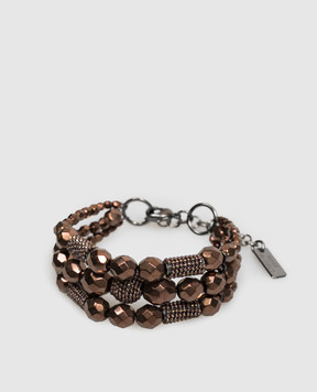 Peserico Brown beaded bracelet A35532C0CC904