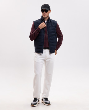 Canali Burgundy wool cardigan MK01149C0022