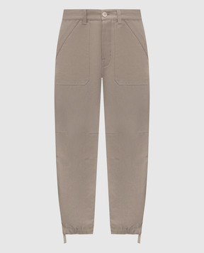 Brunello Cucinelli Khaki linen pants MH255S2470