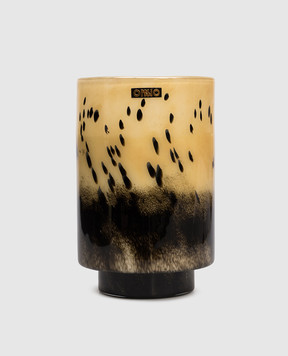 Onno Art Brigitte XL candle with Zanzibar scent in a glass candle holder ON823Z