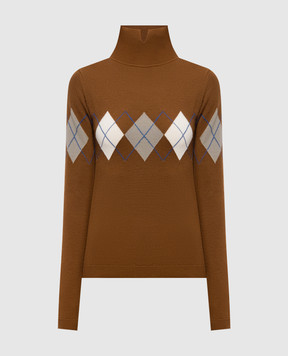 Thierry Mugler Brown wool golf 26F2TO09081146
