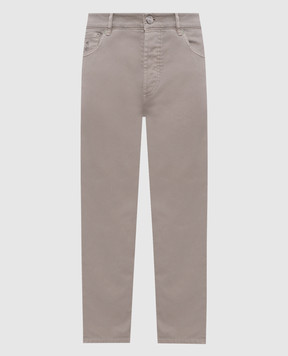 Brunello Cucinelli Grey jeans with logo M277PD3210