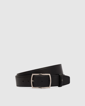 Serapian Black leather reversible belt SRSTSMBE722735QB06