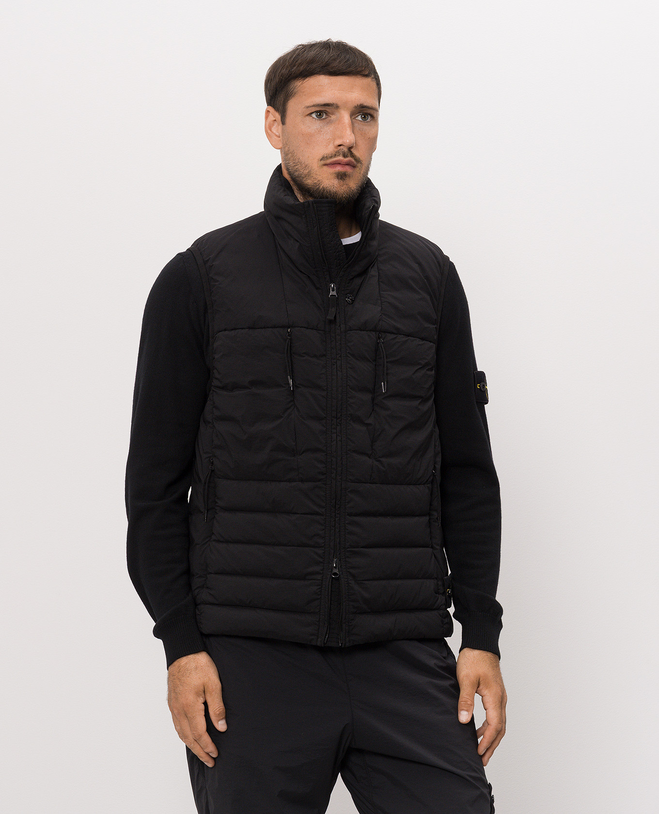 Black down vest Stone Island 3