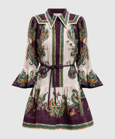 Ruthie linen shirt dress