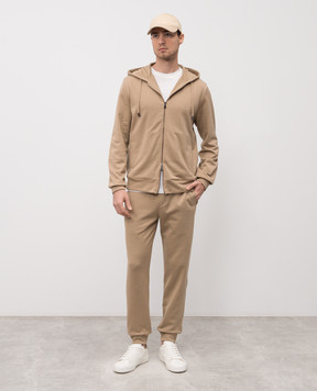 ISAIA Beige silk joggers MP0048J0372