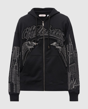 Off-White Black Skyline sports jacket 44MBE015Z26F001