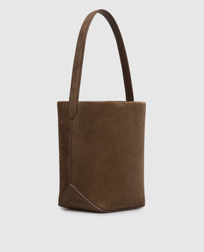 The Row Brown suede bucket bag Park W2106L665