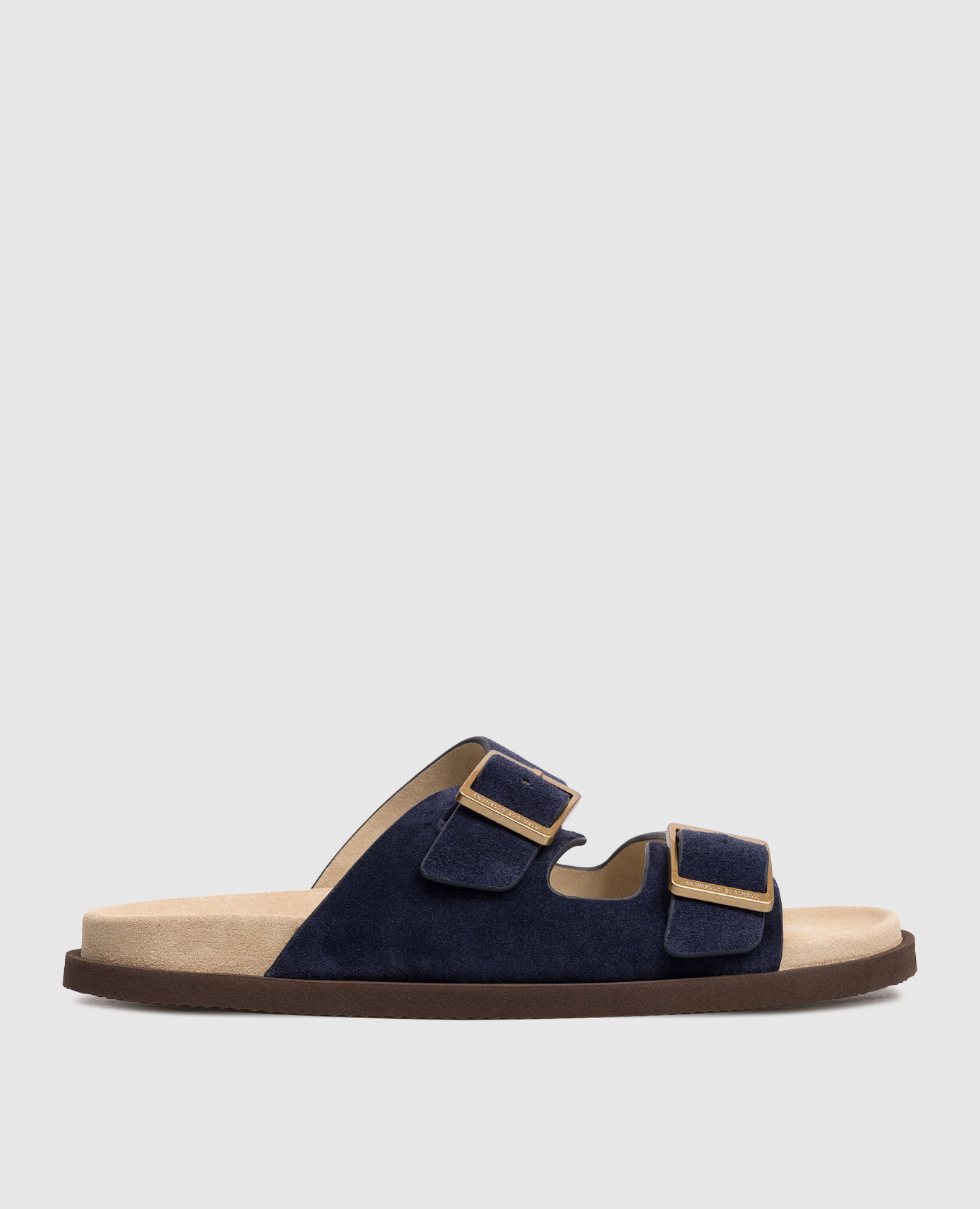 

Blue flip-flops with logo engraving Brunello Cucinelli