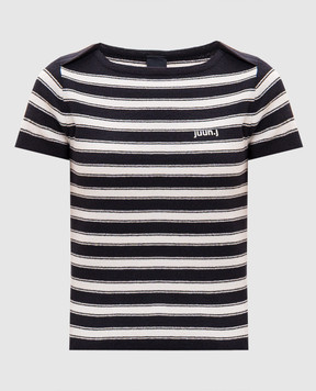 Juun.j Blue striped T-shirt JW6351W05R