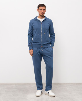 Kiton Blue cotton tracksuit UMK0951