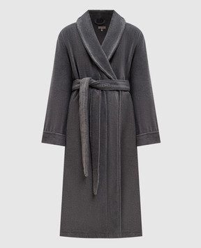 Hamam Grey terry bathrobe PERA PERABATHROBE