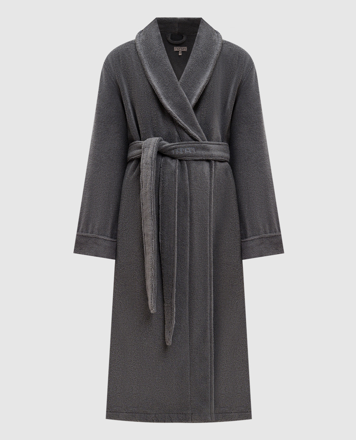 Grey terry bathrobe PERA