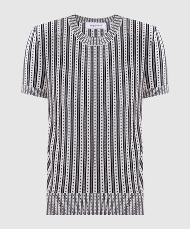Ivory striped top