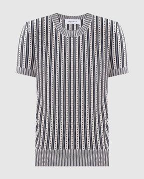 Alexander McQueen Ivory striped top 876343Q1BH0