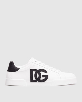 Dolce&Gabbana White leather sneakers with logo CS2395A0137