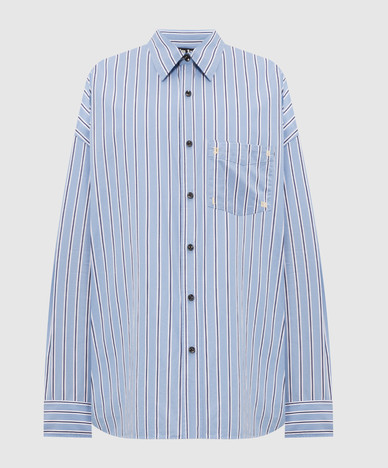 Blue striped shirt