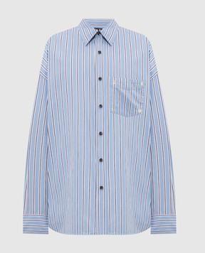 Palm Angels Blue striped shirt PAMGE004FB001