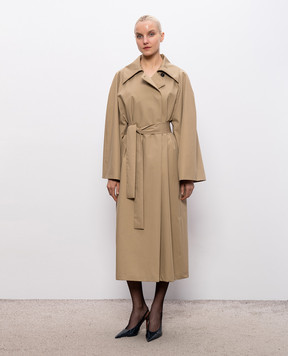 Calcaterra Beige double-breasted raincoat C805