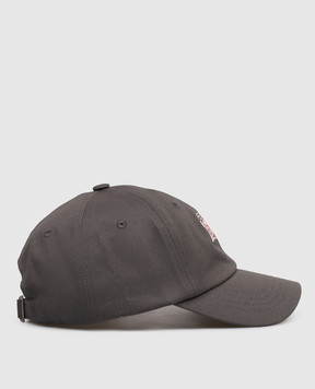 Woolrich Gray cap with logo patch CFWOAC2035MRUT3745