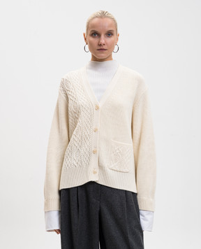 3.1 Phillip Lim White wool cardigan F25170501KCM