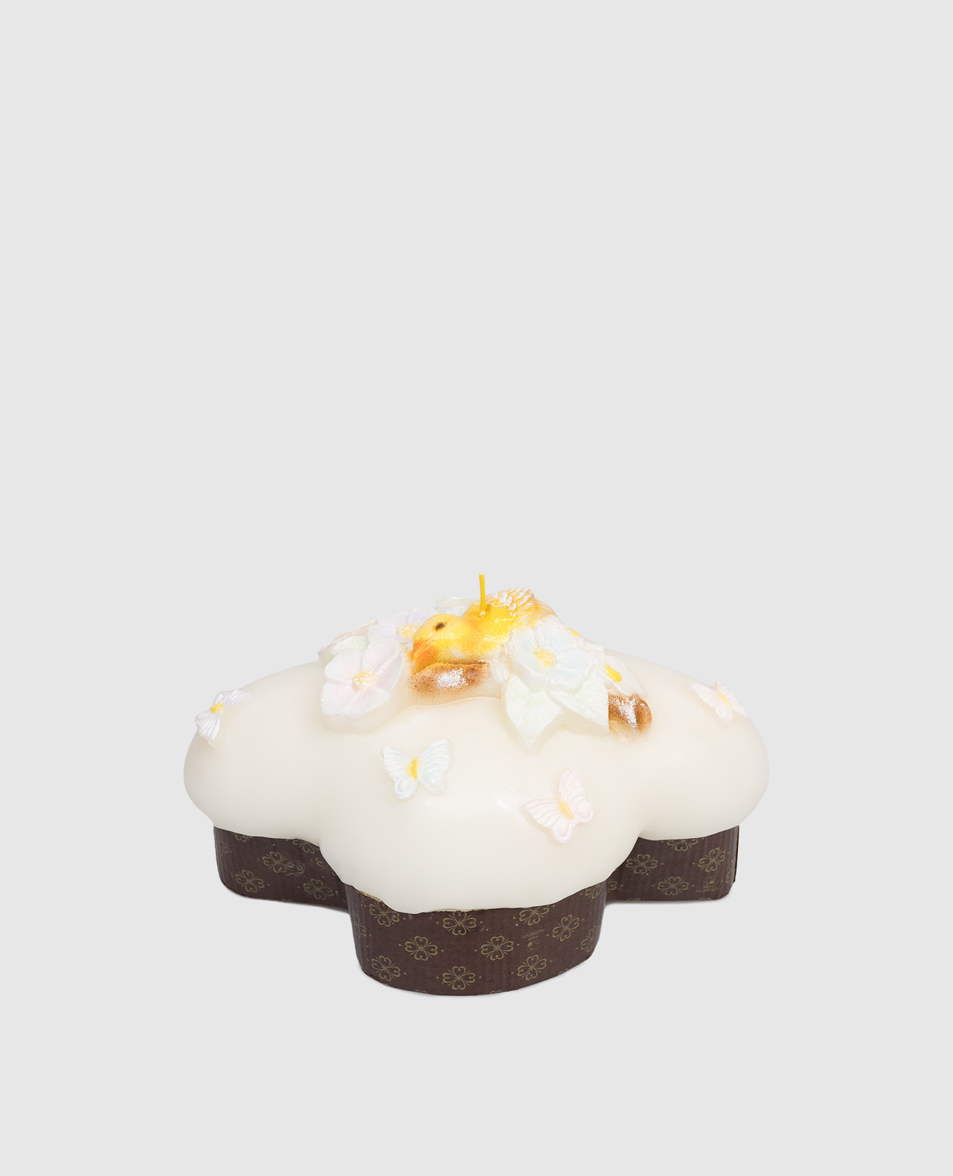 

Scented candle in the shape of an Easter egg with applique Cereria Introna, Beige