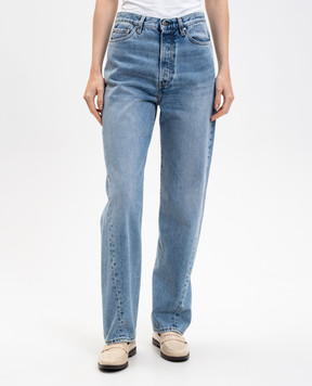 Toteme Blue jeans with a patch 231240741