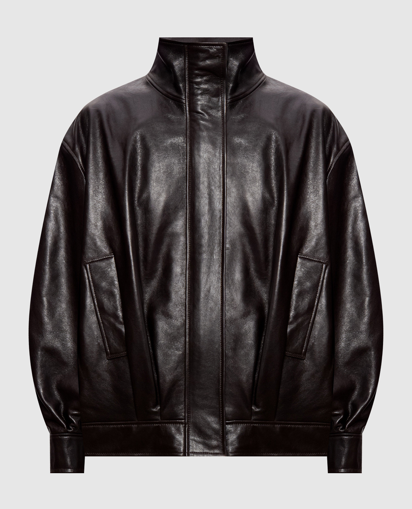 Brown leather jacket Paula
