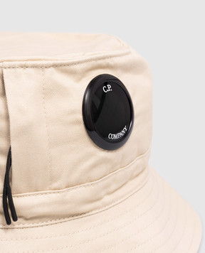 C.P. Company Children's beige panama with logo CMX00NLOA04