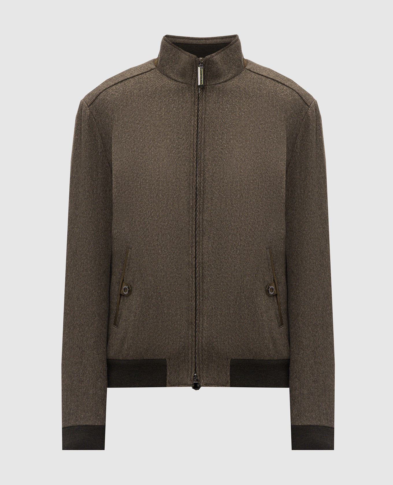 Brown wool and cashmere jacket