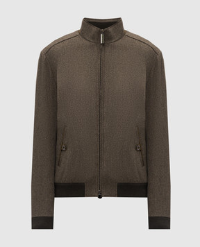 Stefano Ricci Brown wool and cashmere jacket MZJ6300020WC003V