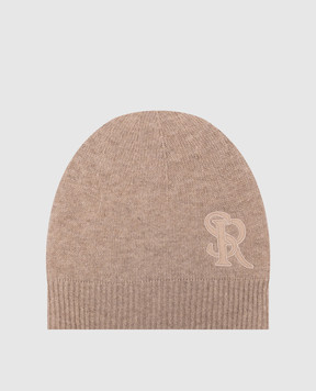 Stefano Ricci Beige cashmere hat K606040CUFF26305