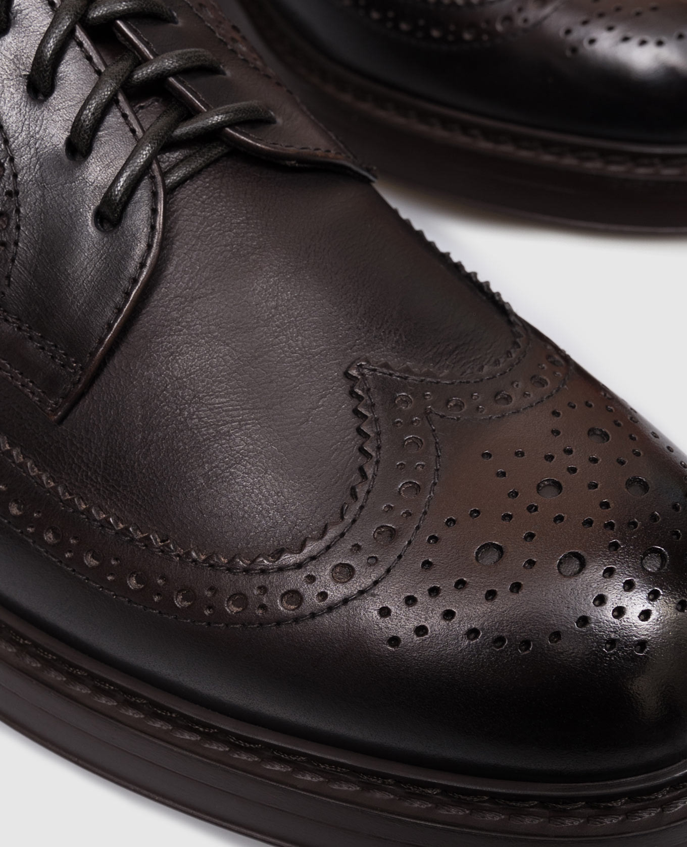 Brown leather brogues Doucal's 5